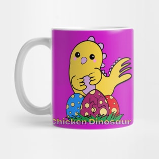 Chicken Dinosaur and Eggs Mug